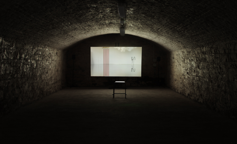 Ailbhe Ní Bhriain 'Passages' installation view in Cork Bonded Warehouses, in Sounds From A Safe Harbour, a festival of music, art and conversation, curated by Bryce Dessner (The National) & Mary Hickson, Cork, Ireland, 2015