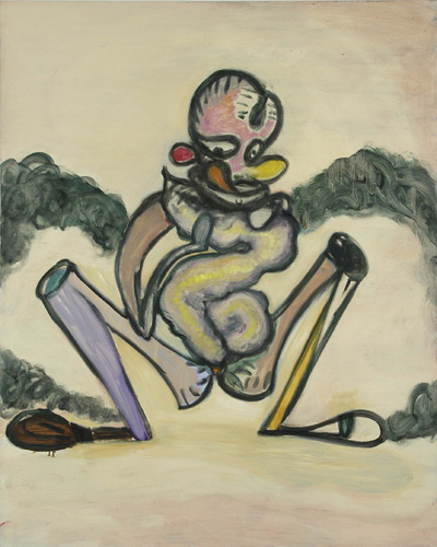 Ansel Krut 'Man Eating His Own Intestines' (152.5 x 122cm/60" x 48") oil on canvas, 2006 (private collection, London)