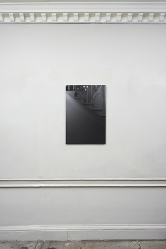 image: David Cheeseman 'Pupil' C–Type print, front–mounted onto glass, 84×57.5cm, 2000, installation photo by Andy Keate