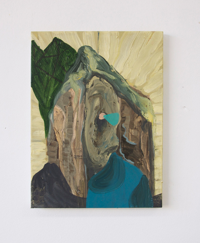 Damien Flood 'Form Under' oil on cotton, 40×30cm, 2012