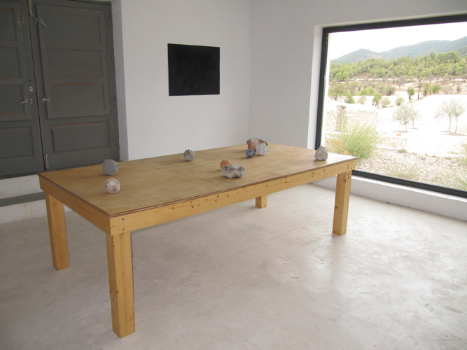 Jeffrey TY Lee, installation view, Joya: arte + ecología residency at Cortijada Los Gazquez, Andalucia, Spain, 2012