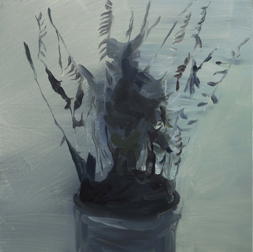 Lara Viana: 'Untitled (fern)' oil on board (35 x 35cm/14" x 14") 2010, photo by Andy Keate