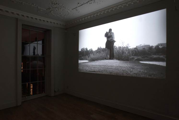 Lucy Pawlak and Martin Clark 'MC4LP' video still, 2007, installation photo by Andy Keate at domobaal.