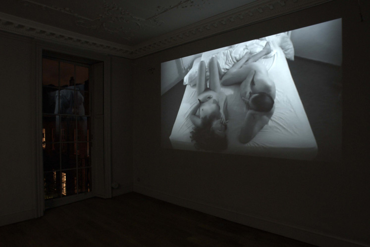 Lucy Pawlak and Martin Clark 'MC4LP' video still, 2007, installation photo by Andy Keate at domobaal.