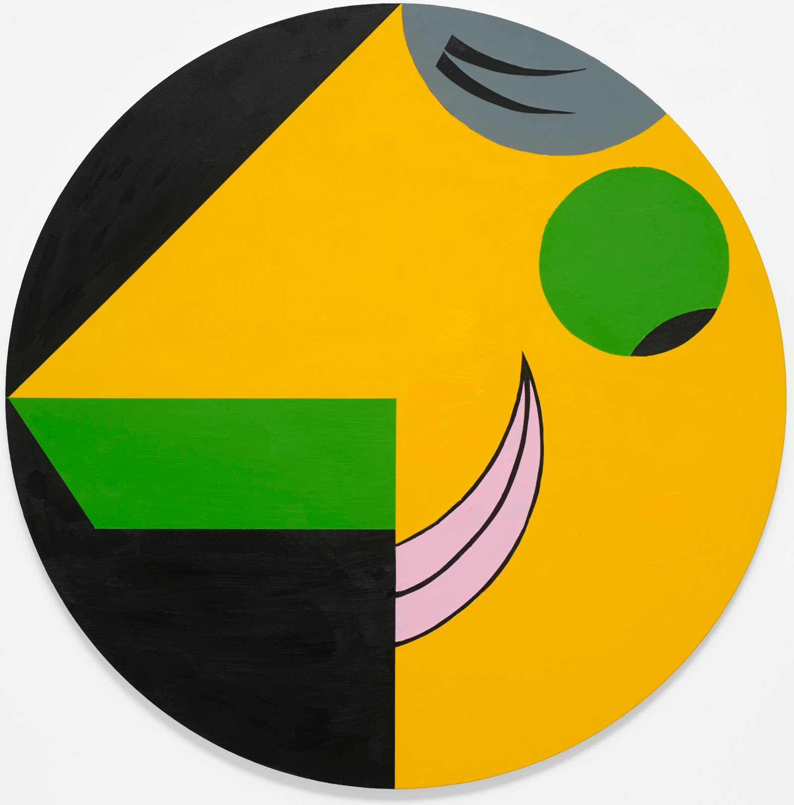 Neil Zakiewicz 'Father', acrylic on canvas, wood subframe, 60cm diameter 2025, photography by Andy Keate Neil Zakiewicz 'Father', acrylic on canvas, wood subframe, 60cm diameter 2025, photography by Andy Keate