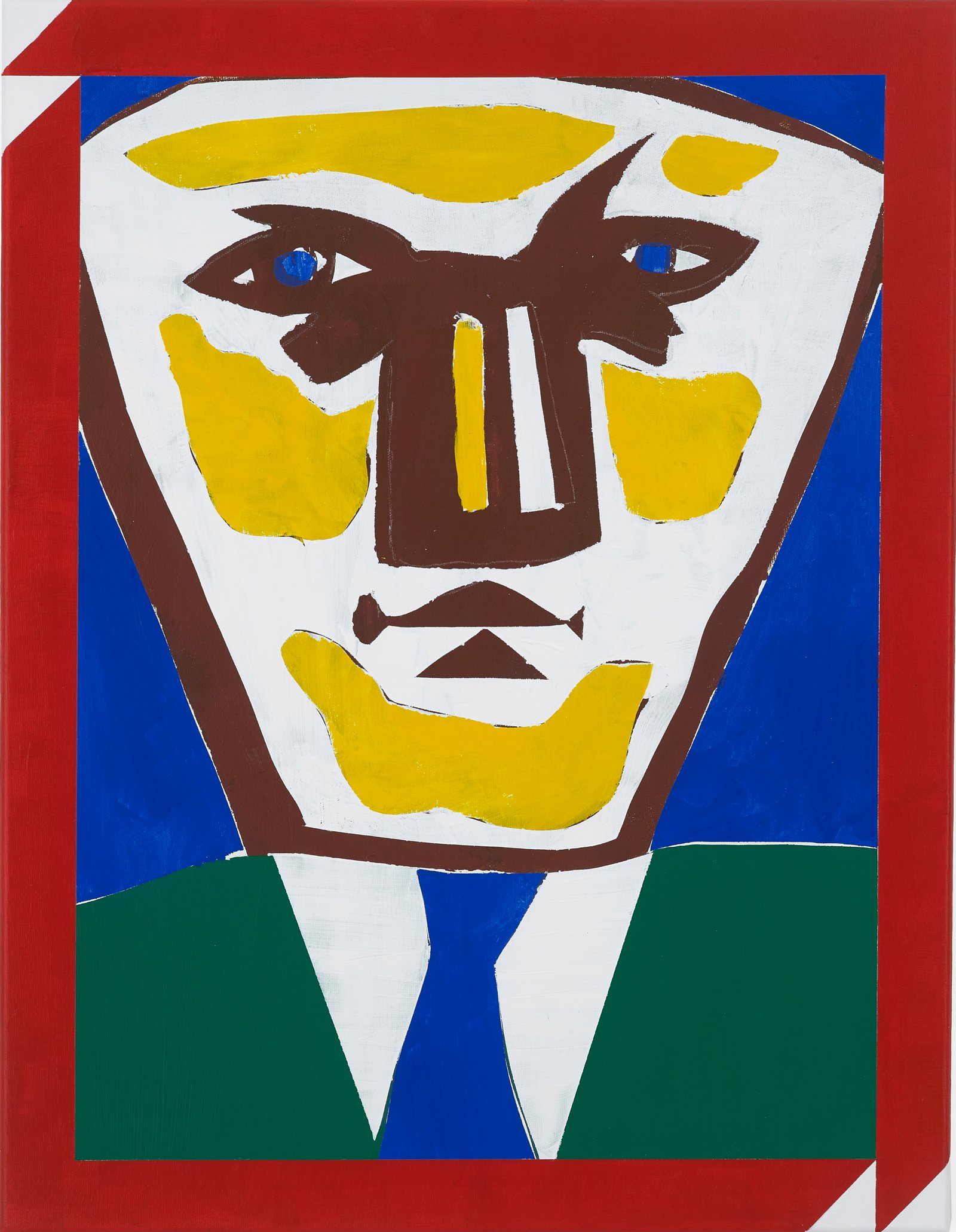 Neil Zakiewicz 'Martin Kippenberger', acrylic on canvas, wood subframe, 65×50cm 2025, photography by Andy Keate Neil Zakiewicz 'Martin Kippenberger', acrylic on canvas, wood subframe, 65×50cm 2025, photography by Andy Keate