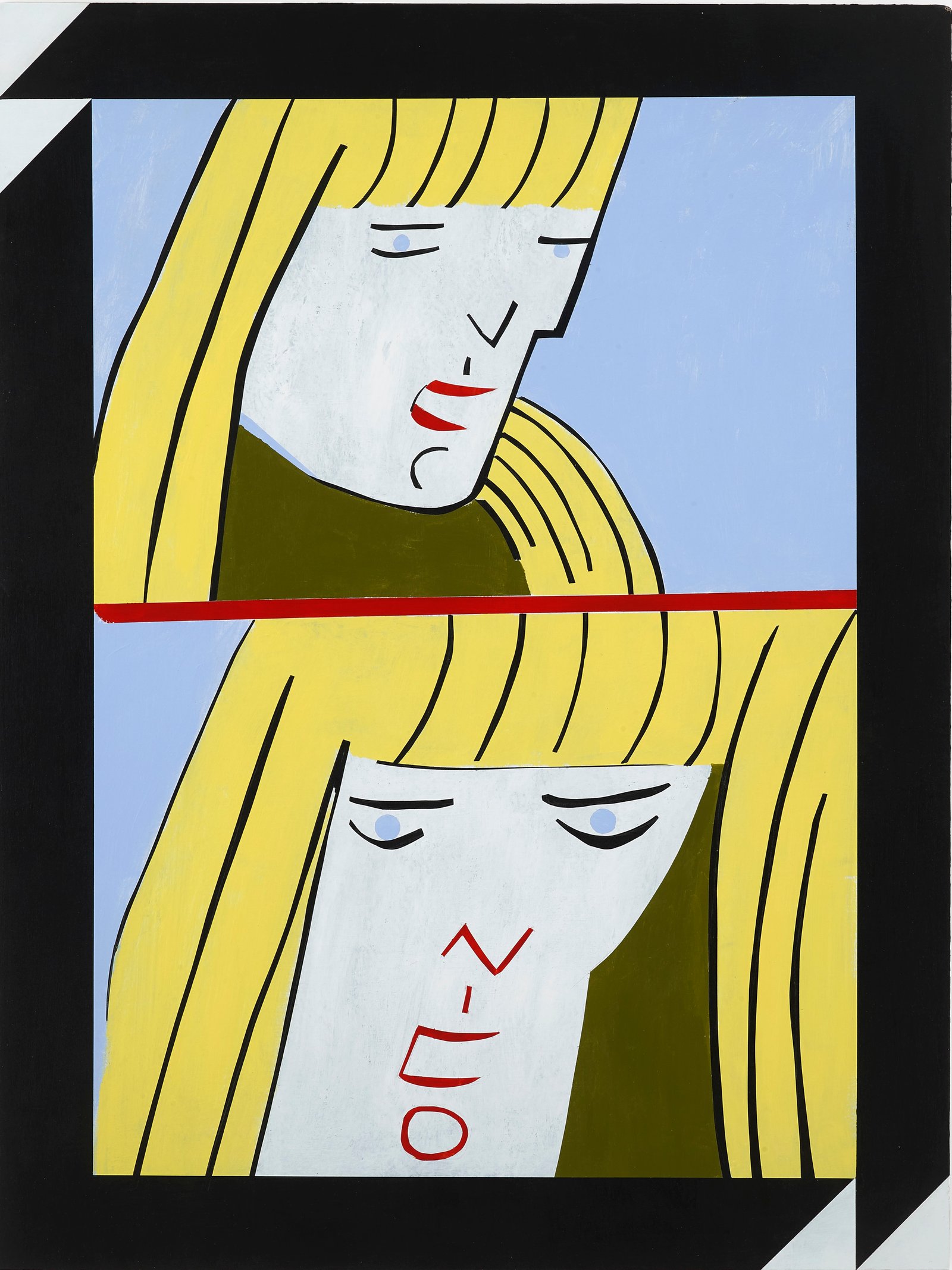 Neil Zakiewicz 'Nico' acrylic on wood, wood subframe, 80×60cm 2025, photography by Andy Keate Neil Zakiewicz 'Nico' acrylic on wood, wood subframe, 80×60cm 2025, photography by Andy Keate