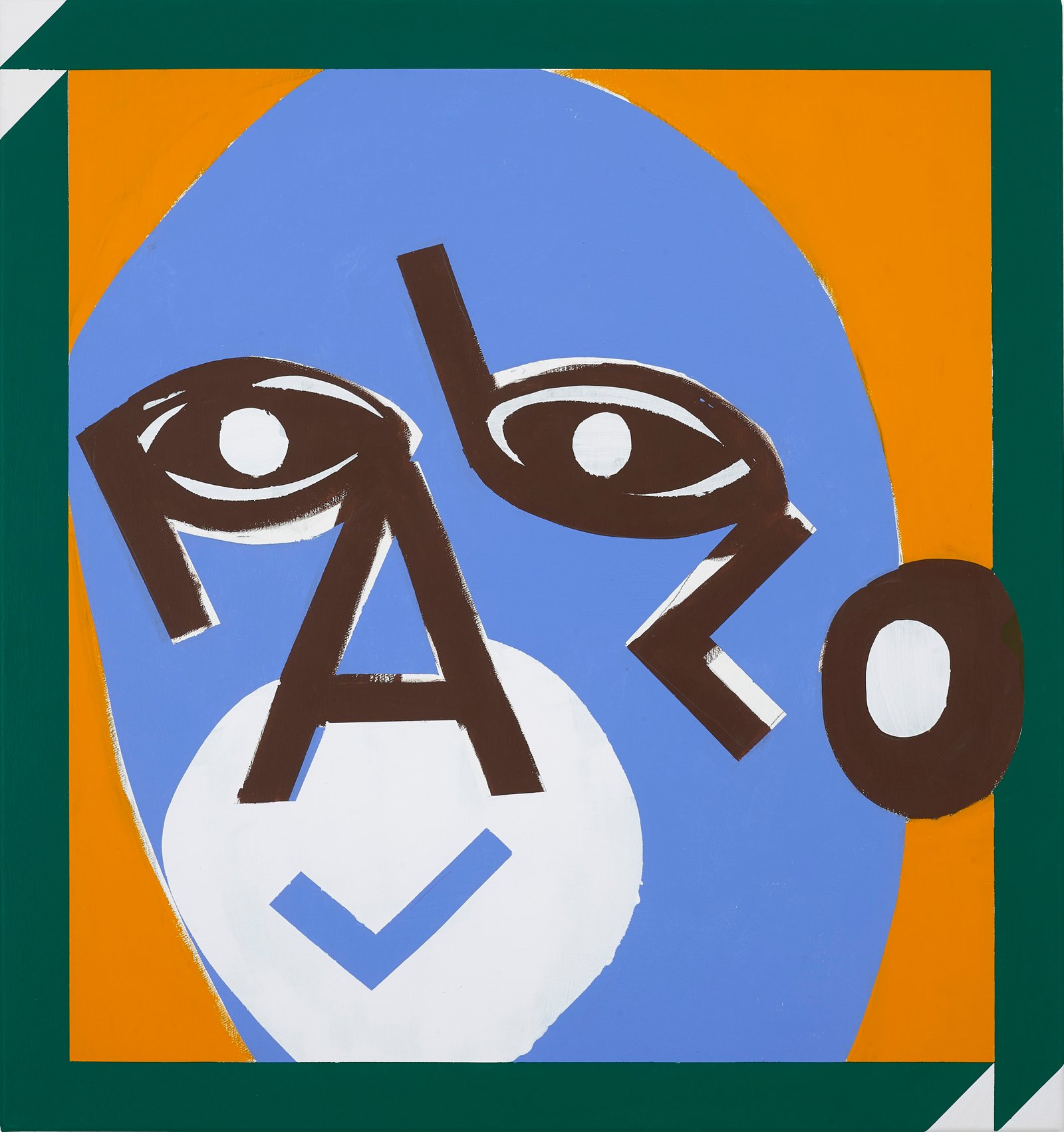 Neil Zakiewicz 'Pablo' acrylic on canvas, wood subframe, 80×75cm 2025, photography by Andy Keate Neil Zakiewicz 'Pablo' acrylic on canvas, wood subframe, 80×75cm 2025, photography by Andy Keate