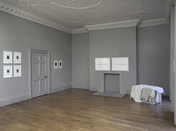 Sharon Kivland: 'I am sick of my thoughts' installation view at domobaal gallery, March 2011, photo by Andy Keate