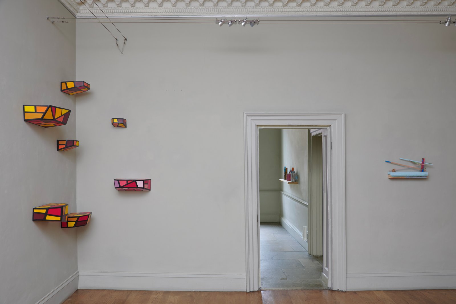 domobaal is delighted to present 'Shelf': Alice Wilson, Alison Wilding, Dominic Beattie, Fabian Peake, Karolina Albricht, Maud Cotter, Mhairi Vari, Neil Zakiewicz, Nicky Hirst, Phyllida Barlow and Richard Woods, in an exhibition curated by Neil Zakiewicz.