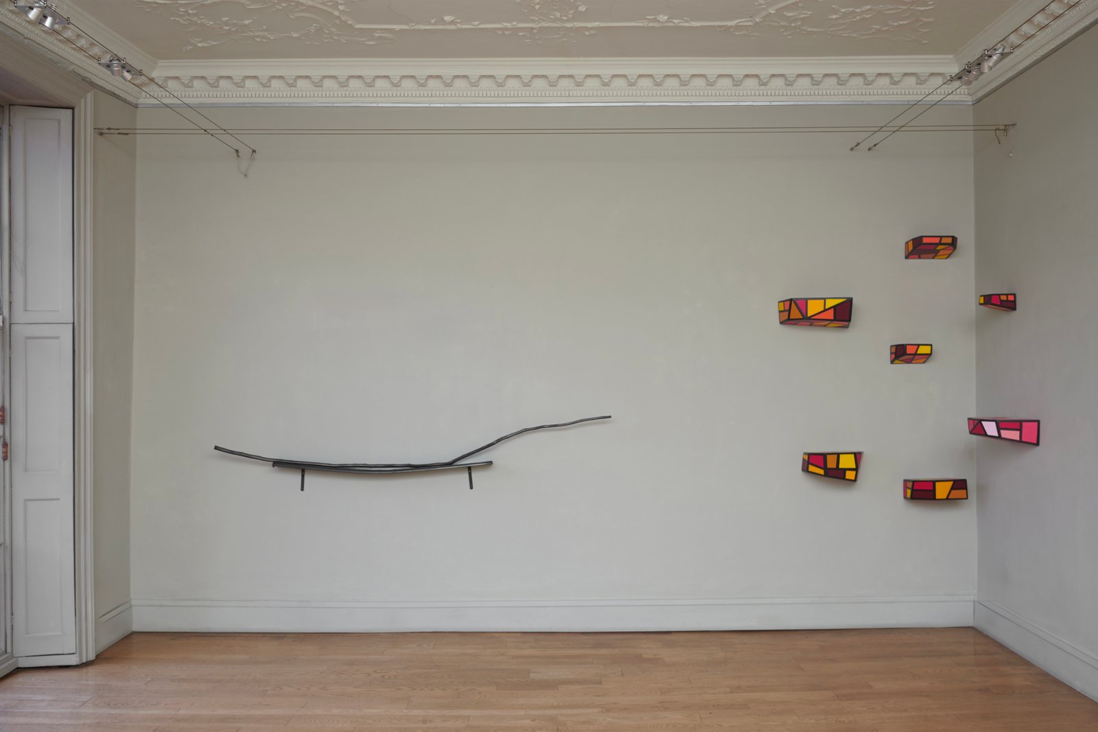 domobaal is delighted to present 'Shelf': Alice Wilson, Alison Wilding, Dominic Beattie, Fabian Peake, Karolina Albricht, Maud Cotter, Mhairi Vari, Neil Zakiewicz, Nicky Hirst, Phyllida Barlow and Richard Woods, in an exhibition curated by Neil Zakiewicz.