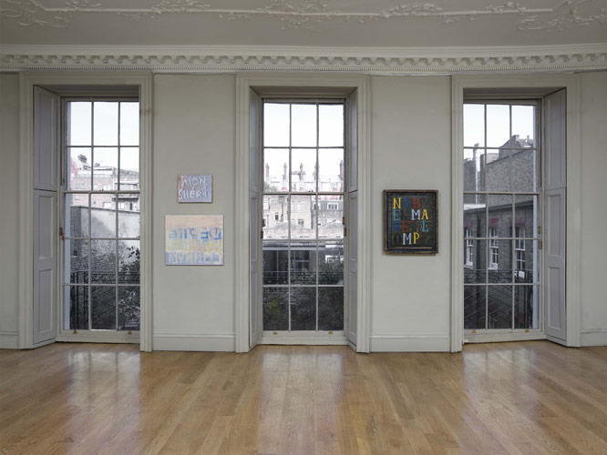 Walter Swennen, installation view at domobaal 2010, photo by Andy Keate.